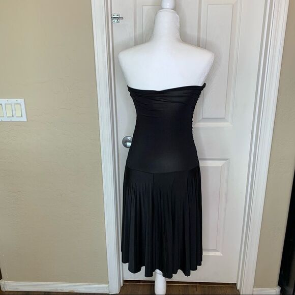 Soprano Strapless Black Dress Size Medium - Picture 7 of 10